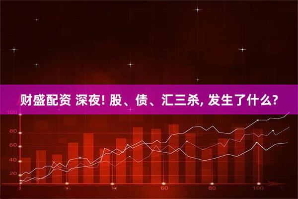 财盛配资 深夜! 股、债、汇三杀, 发生了什么?