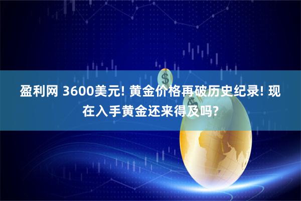 盈利网 3600美元! 黄金价格再破历史纪录! 现在入手黄金还来得及吗?